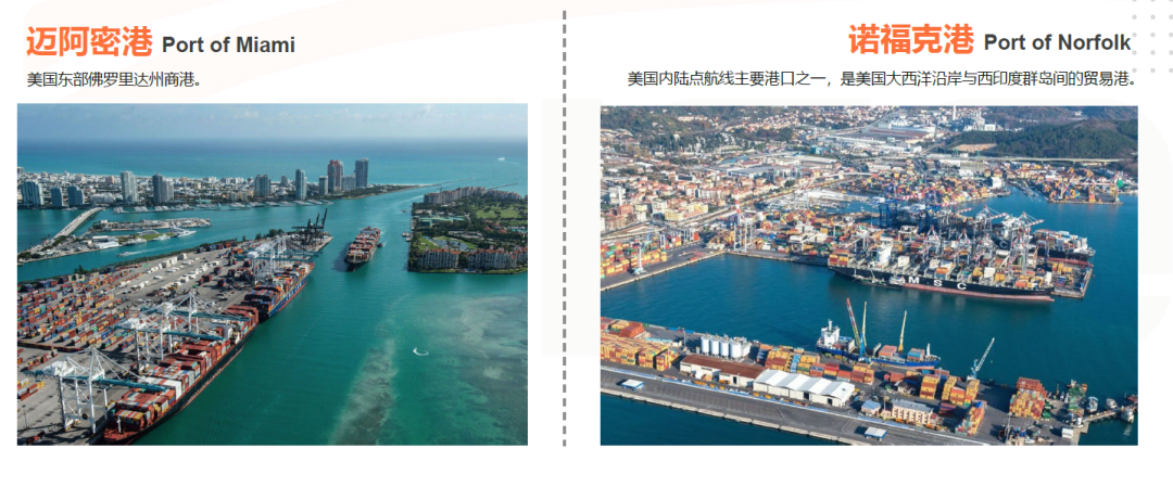 美國海運(yùn)主要港口有哪些