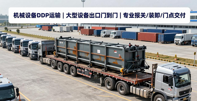 機械設(shè)備DDP運輸 | 大型設(shè)備出口門到門 | 專業(yè)報關(guān)/裝卸/門點交付