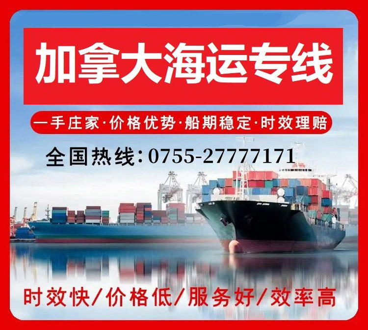 深圳到加拿大海運(yùn)多少錢一公斤？